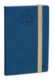 Agenda à élastique Everest Planning 16 mois - 1 semaine sur 2 pages - 15 x 21 cm - bleu denim - Quo Vadis