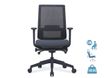 Fauteuil de bureau BRIAN - accoudoirs réglables - appui-tête en option - dossier en résille - noir