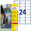Avery - 240 Étiquettes ultra résistantes blanches - 63,5 x 33,9 mm - Impression laser - réf L7912-10
