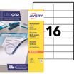 Avery - 1600 Étiquettes multi-usages blanches - 105 x 35 mm - réf 3423-100