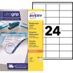 Avery - 2400 Étiquettes multi-usages blanches - 70 x 35 mm - réf 3422-100