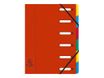 Exacompta Harmonika - Trieur à fenêtres 6 positions - rouge
