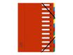 Exacompta Harmonika - Trieur à fenêtres 12 positions - rouge