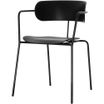 Chaise BISTRO - avec accoudoirs - noir