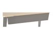 Voile de fond pour bureau EVIDENCE - largeur 140 cm - anthracite