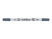 Online Calli.Brush - Stylo pinceau à double embout - bleu métallique