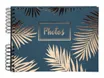 Exacompta Palma - Album photos à spirales 32 x 22 cm - 50 pages noires - bleu