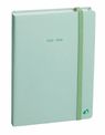 Agenda à élastique Pastel - 1 jour par page - 12 x 17 cm - vert - Quo Vadis