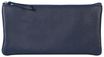 Clairefontaine - Trousse plate - cuir teinté - bleu foncé