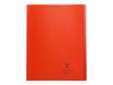 Clairefontaine Koverbook - Cahier polypro 24 x 32 cm - 48 pages - petits carreaux (5x5 mm) - rouge