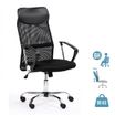 Fauteuil de bureau OMAHA - accoudoirs fixes - noir