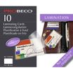 Probeco - 10 Pochettes plastique adhésive pour porte carte de visite 60x95 mm