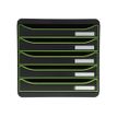 Exacompta BigBox Plus - Module de classement 5 tiroirs - noir/vert pomme/noir