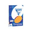 Clairefontaine Trophée - Papier couleur - A4 (210 x 297 mm) - 160 g/m² - Ramette de 50 feuilles - clémentine
