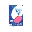 Clairefontaine Trophée - Papier couleur - A4 (210 x 297 mm) - 160 g/m² - Ramette de 50 feuilles - rose fuchsia