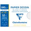 3329680961751-Clairefontaine - Pochette papier à dessin - 12 feuilles - 24 x 32 cm - 180 gr - blanc-P_6175_1-0