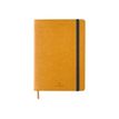 3108724521287-Oberthur Carmen - Carnet de notes souple A6 - ligné - moutarde-Avant-1