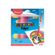 Maped Color'Peps Oops! - 24 Crayons de couleur effaçables - couleurs assorties