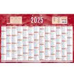 Calendrier bancaire année civile BOUCHUT "228 Rouge" 43 x 65 cm coloris rouge 70 %