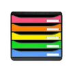 Exacompta BigBox Plus - Module de classement 5 tiroirs - arlequin