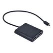 8595611702037-i-Tec - Adaptateur vidéo externe - USB-C 3.1 - 2 x DisplayPort - noir-Angle gauche-1