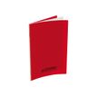 3020120004938-Conquérant Classique - Cahier polypro 17 x 22 cm - 48 pages - grands carreaux (Seyes) - ro-Angle gauche-0