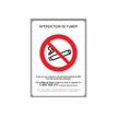 3462620026599-Bequet - Pancarte "Interdiction de fumer" - 21 x 15 cm-Avant-0