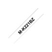 Brother MK221BZ - Ruban d'étiquettes auto-adhésives - 1 rouleau (9 mm x 8 m) - fond blanc écriture noire