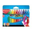 Maped Color'Peps Maxi - 12 Crayons - cire - couleurs vives assorties