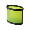Alba - Corbeille à papier - elliptique - 18 l - plastique - vert