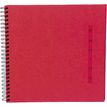 Exacompta Design - Album photo à spîrales 32 x 32 cm - rouge
