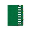 3130630551232-Exacompta Harmonika - Trieur à fenêtres 12 positions - vert-Avant-2