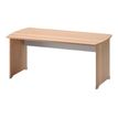 3483600784377-Bureau JAZZ+ - 160 cm - Pieds panneaux - Hêtre-Angle droit-0