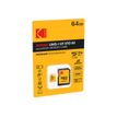 Kodak - carte mémoire 64 Go - Class 10 - micro SDXC UHS-I U1