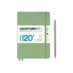 4004117589201-Leuchtturm1917 Edition 120 - Carnet de notes rigide A5 - ligné - vert sauge-Avant-0
