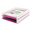4002432113590-Leitz WOW Dual Colour - Corbeille à courrier blanc/rose -Angle droit-0