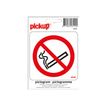 Pickup - Pictogramme - Défense de fumer - 100 x 100 mm
