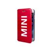 MINI Folio case - Protection à rabat  pour iPhone 6, 6s - vinyle rouge