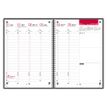 3147280124532-Agenda organiseur spiralé Oxford Voyage - 1 semaine sur 2 pages - 15 x 21 cm - noir - Hamelin--1