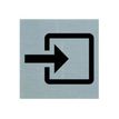Pickup - Plaque de signalisation -  80 x 80 mm - autocollant - entrée