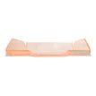 Exacompta COMBO Glossy - Corbeille à courrier orange translucide