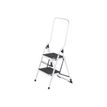 3701254715166-Escabeau - 2 marches - noir et blanc-Angle droit-0