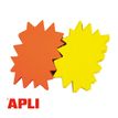 3270241169102-Apli Agipa - 10 éclatés fluo effaçables - jaune/orange - 12 x 16 cm--0