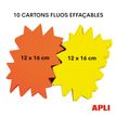 3270241169102-Apli Agipa - 10 éclatés fluo effaçables - jaune/orange - 12 x 16 cm--1