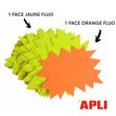 3270241169102-Apli Agipa - 10 éclatés fluo effaçables - jaune/orange - 12 x 16 cm--2
