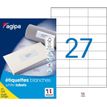 3270241190014-Apli Agipa - 2700 Étiquettes adhésives blanches multi-usages - 70 x 31 mm - coins droits - -P_119001_1-0