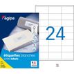 3270241190069-Apli Agipa - 2400 Étiquettes adhésives blanches multi-usages - 70 x 35 mm - coins droits - -P_119006_2-0
