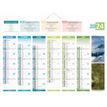Bouchut 4 Saisons - Calendrier bancaire 6 mois par face - 40,5 x 55 cm