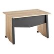 Bureau MAMBO - 120 cm - Pieds panneaux - Chêne Sonoma/noir