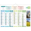 Bouchut 4 Saisons - Calendrier bancaire 6 mois par face - 40,5 x 55 cm